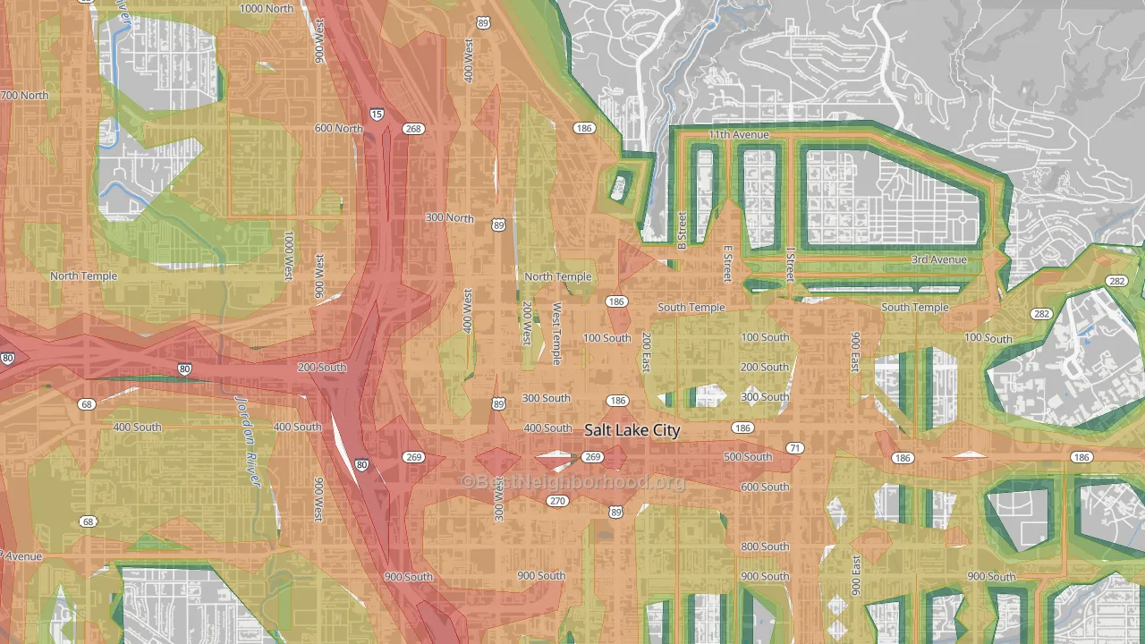 84144, UT Map of Noise Levels in 84144