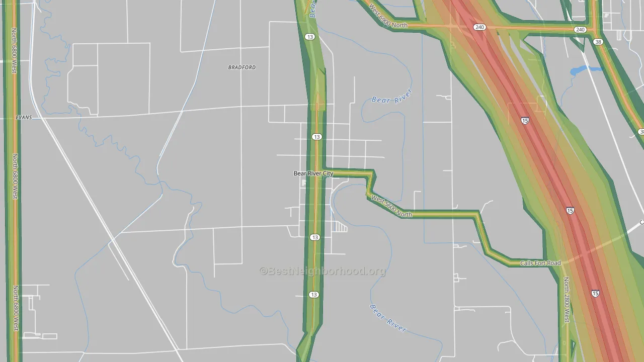 84301, UT Map of Noise Levels in 84301