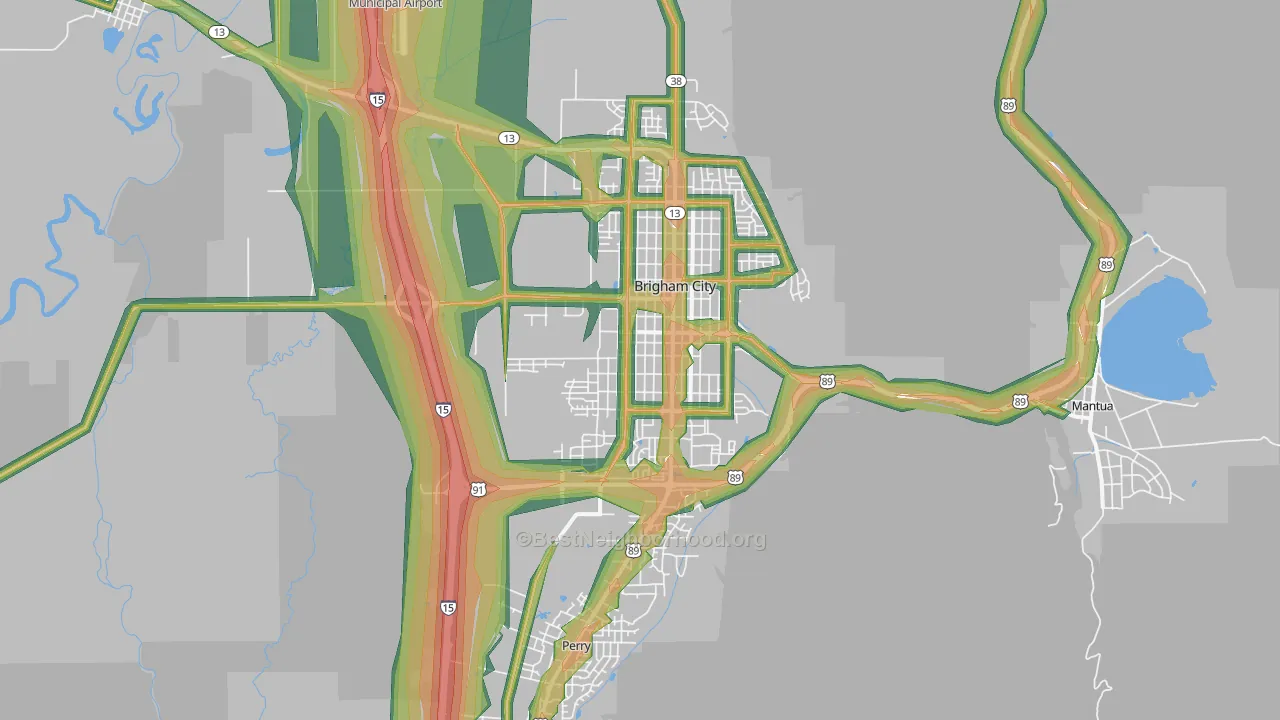 84302, UT Map of Noise Levels in 84302