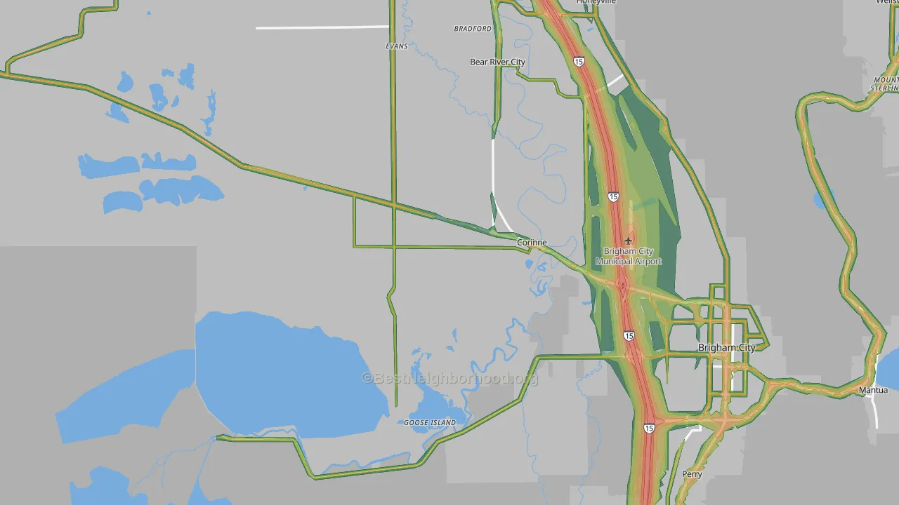 84307, UT Map of Noise Levels in 84307