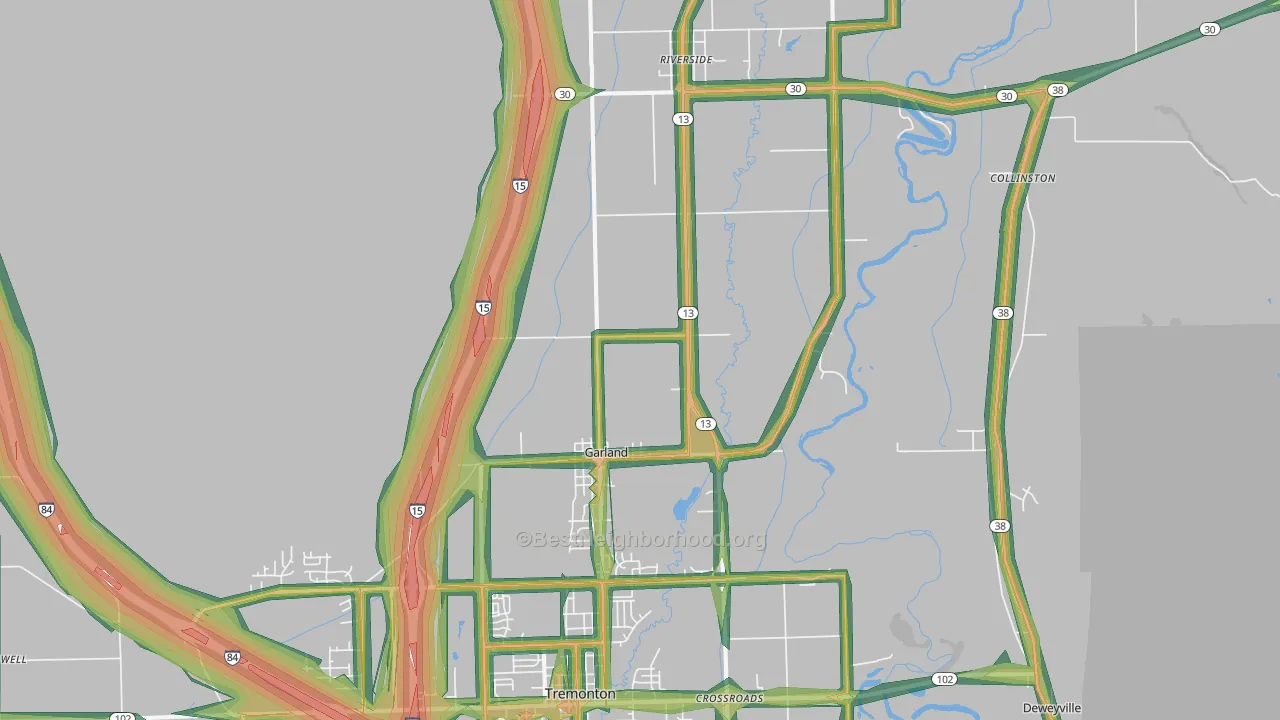 84312, UT Map of Noise Levels in 84312