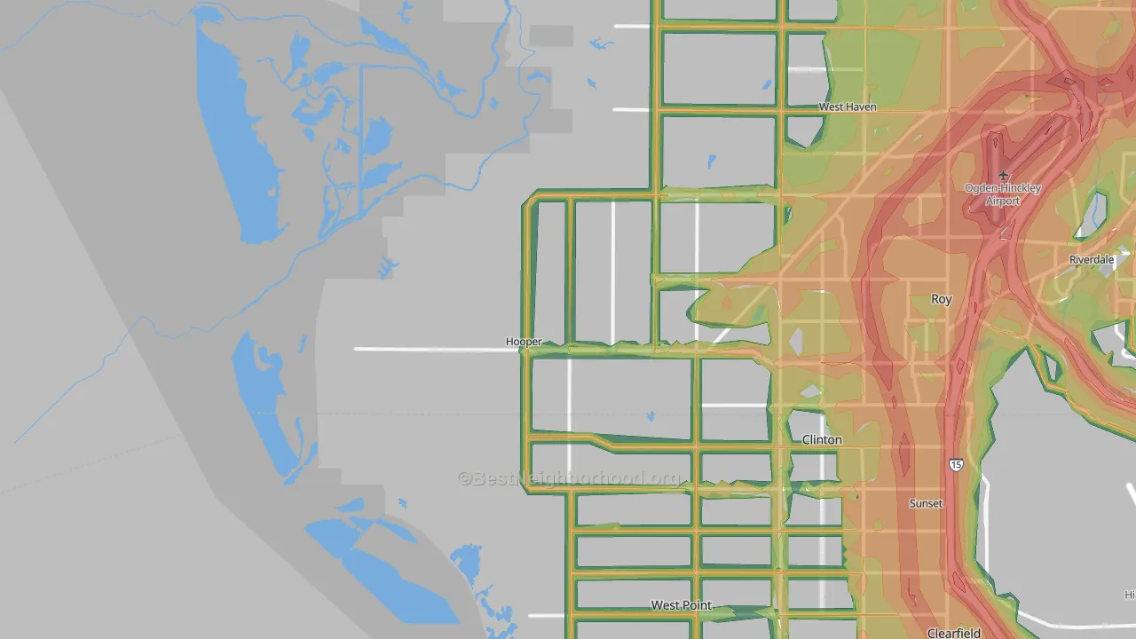 84315, UT Map of Noise Levels in 84315
