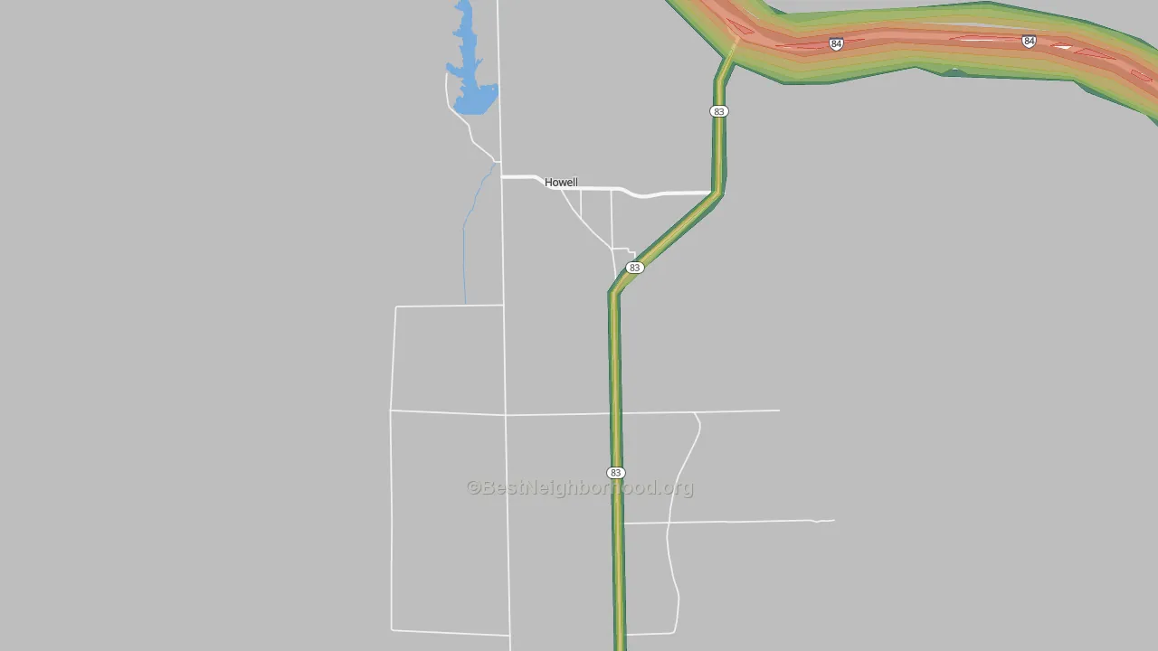 84316, UT Map of Noise Levels in 84316