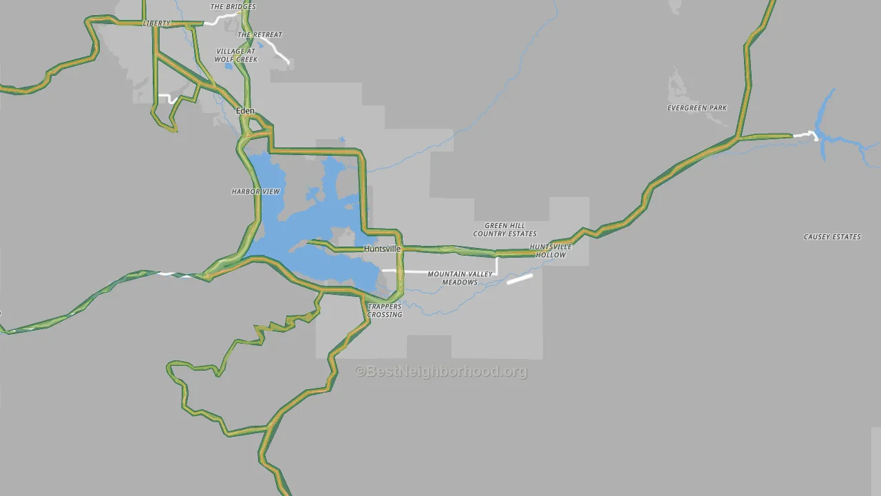 84317, UT Map of Noise Levels in 84317