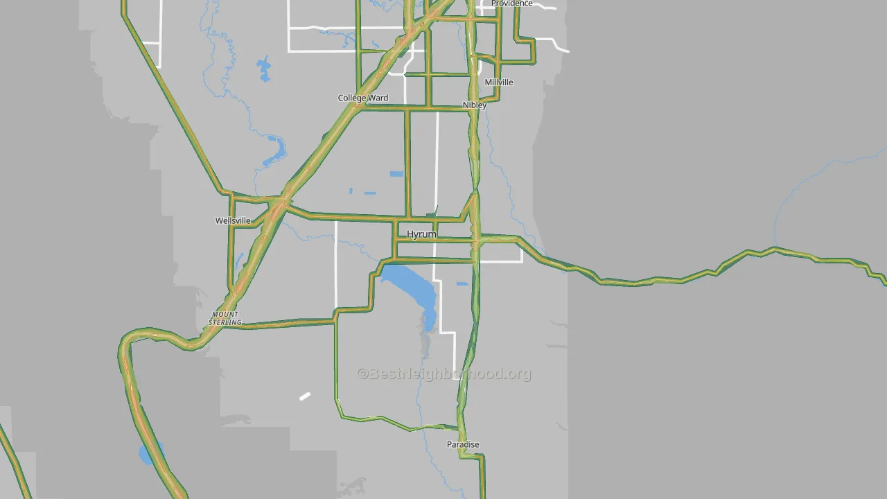 84319, UT Map of Noise Levels in 84319