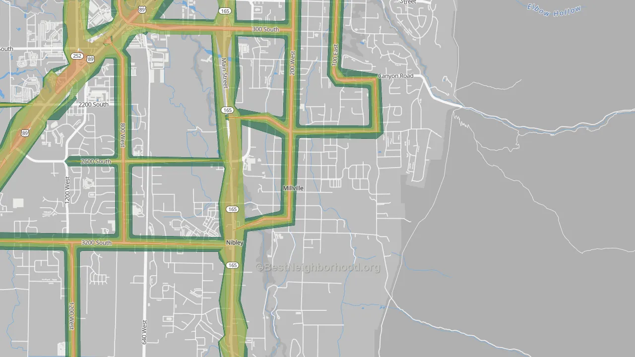 84326, UT Map of Noise Levels in 84326
