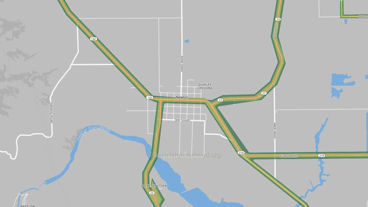 84327, UT Map of Noise Levels in 84327