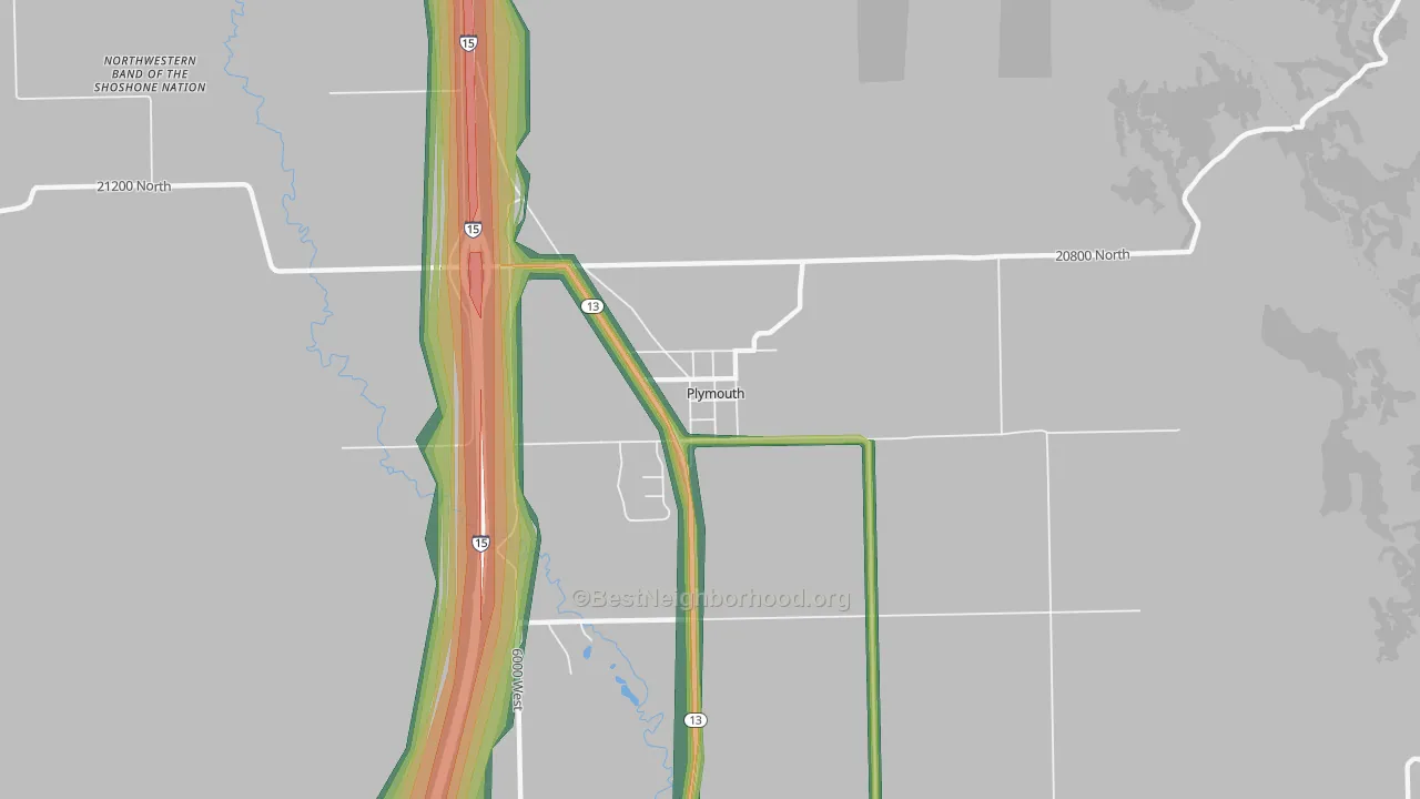 84330, UT Map of Noise Levels in 84330