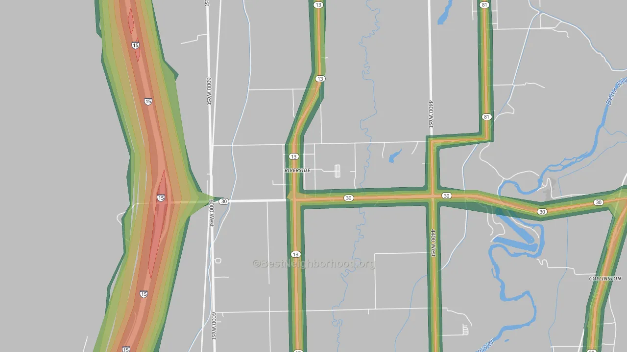 84334, UT Map of Noise Levels in 84334