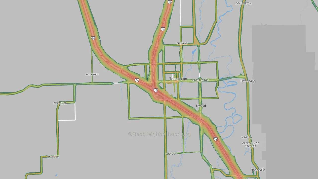 84337, UT Map of Noise Levels in 84337
