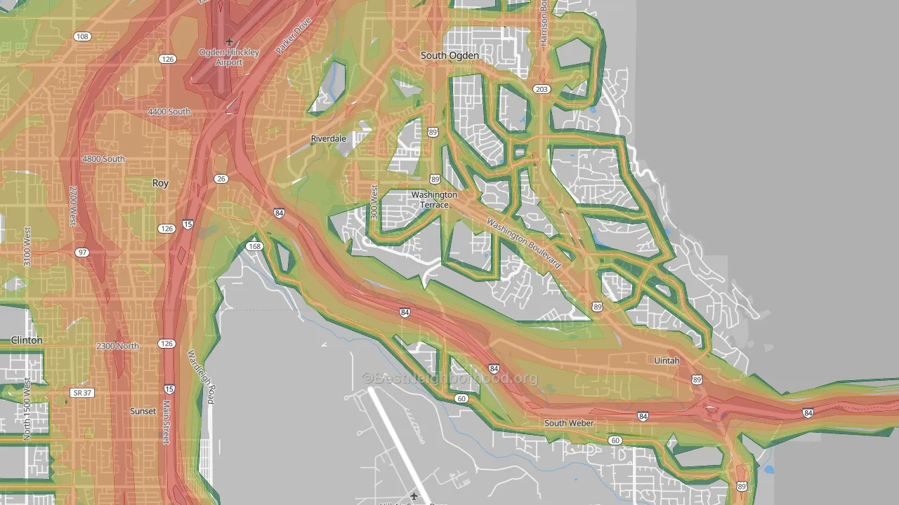 84405, UT Map of Noise Levels in 84405