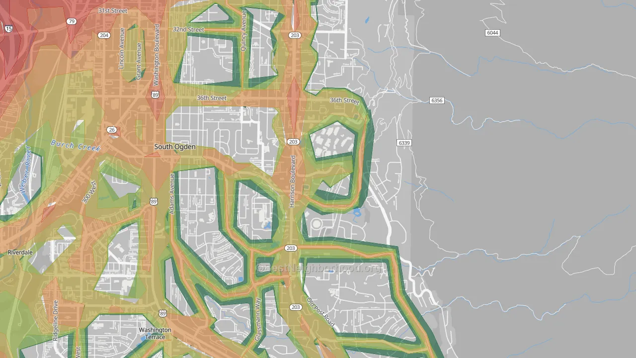 84408, UT Map of Noise Levels in 84408