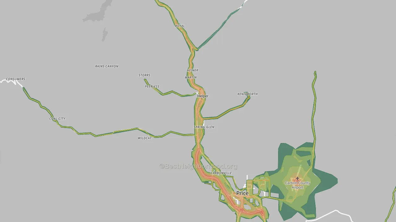 84526, UT Map of Noise Levels in 84526