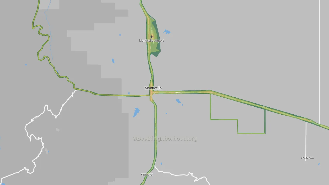 84535, UT Map of Noise Levels in 84535
