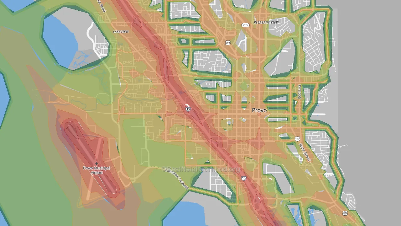 84601, UT Map of Noise Levels in 84601
