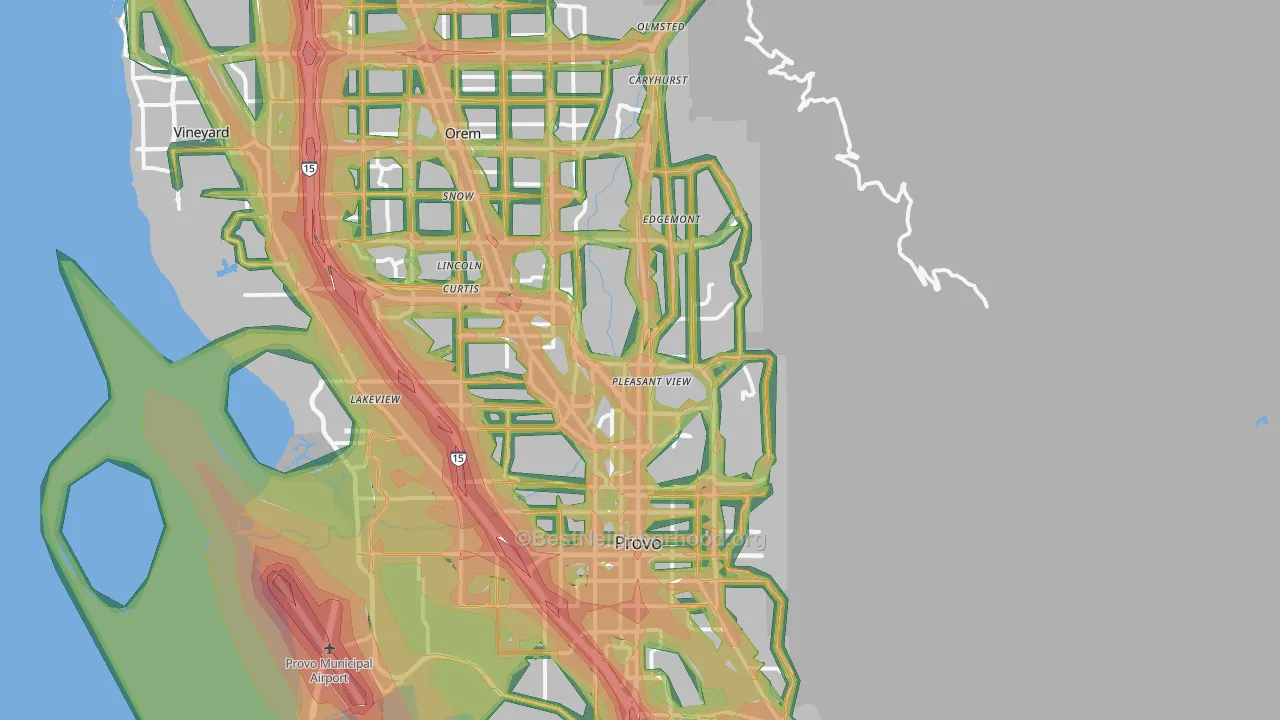 84604, UT Map of Noise Levels in 84604