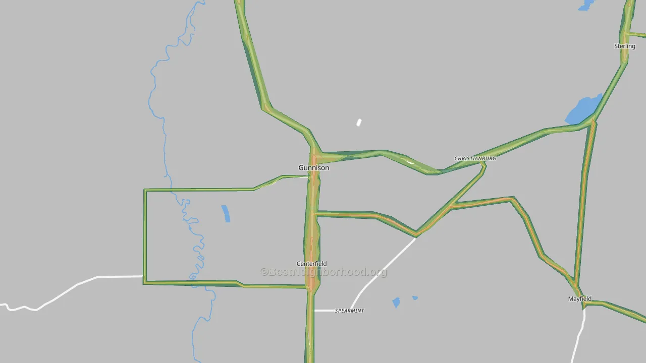 84634, UT Map of Noise Levels in 84634