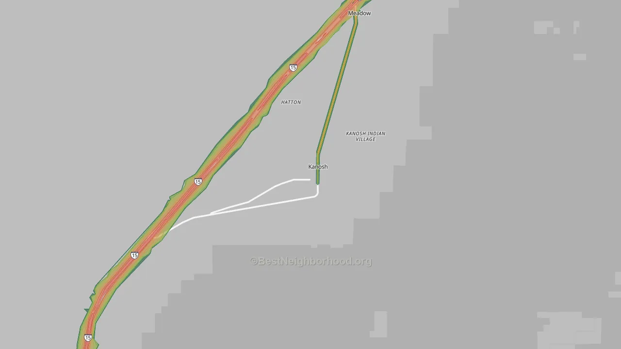 84637, UT Map of Noise Levels in 84637