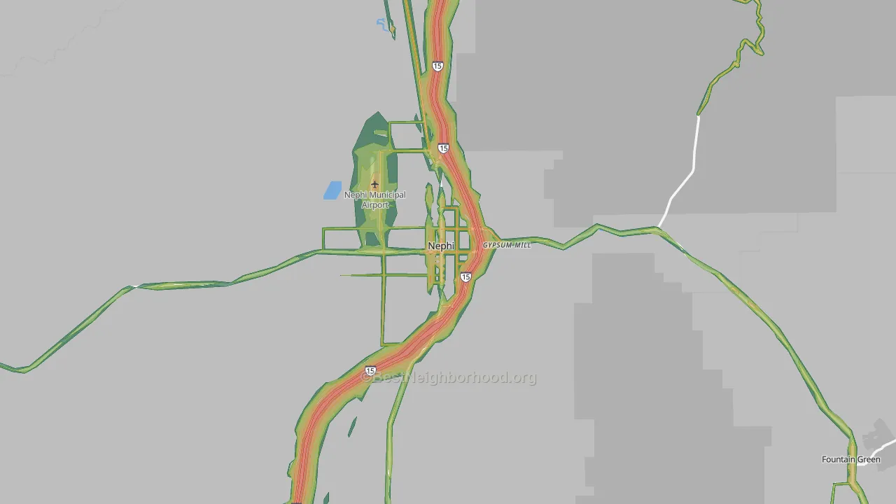 84648, UT Map of Noise Levels in 84648