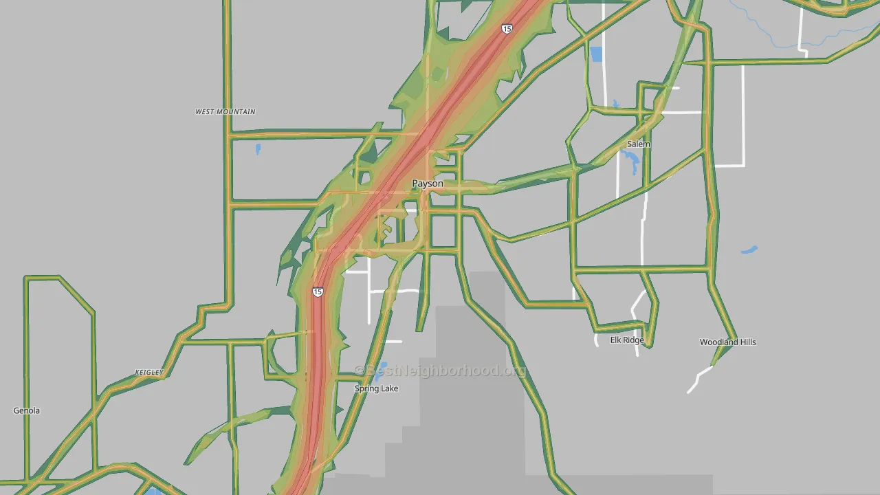 84651, UT Map of Noise Levels in 84651