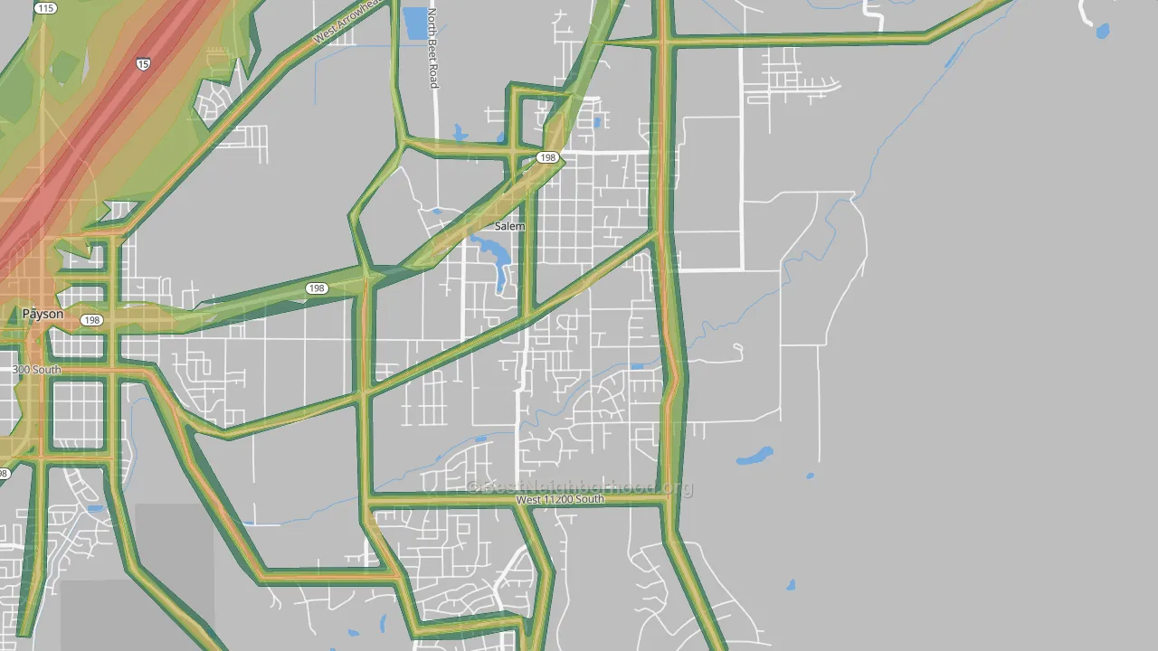 84653, UT Map of Noise Levels in 84653