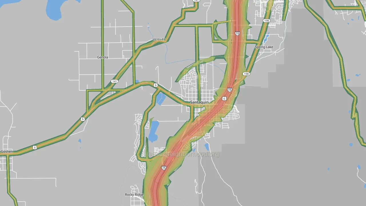 84655, UT Map of Noise Levels in 84655
