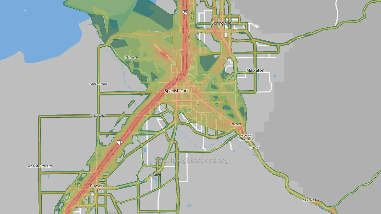 84660, UT Map of Noise Levels in 84660