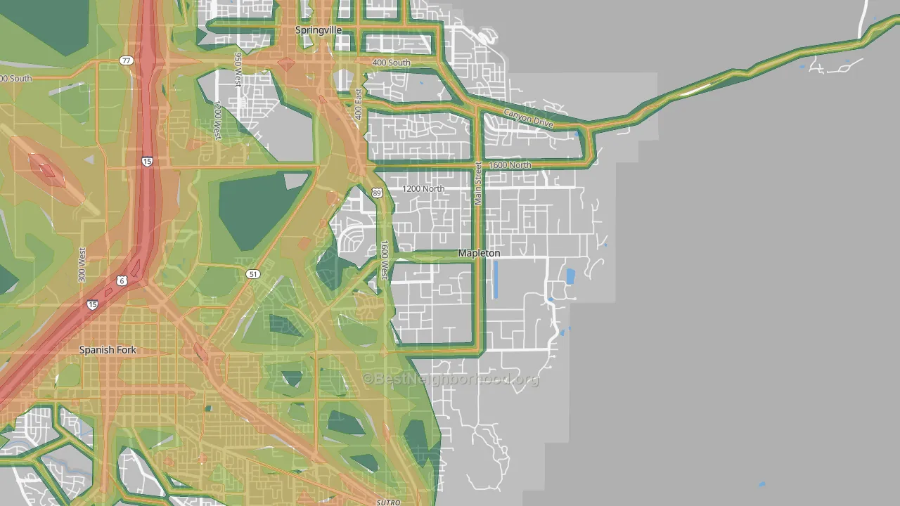 84664, UT Map of Noise Levels in 84664