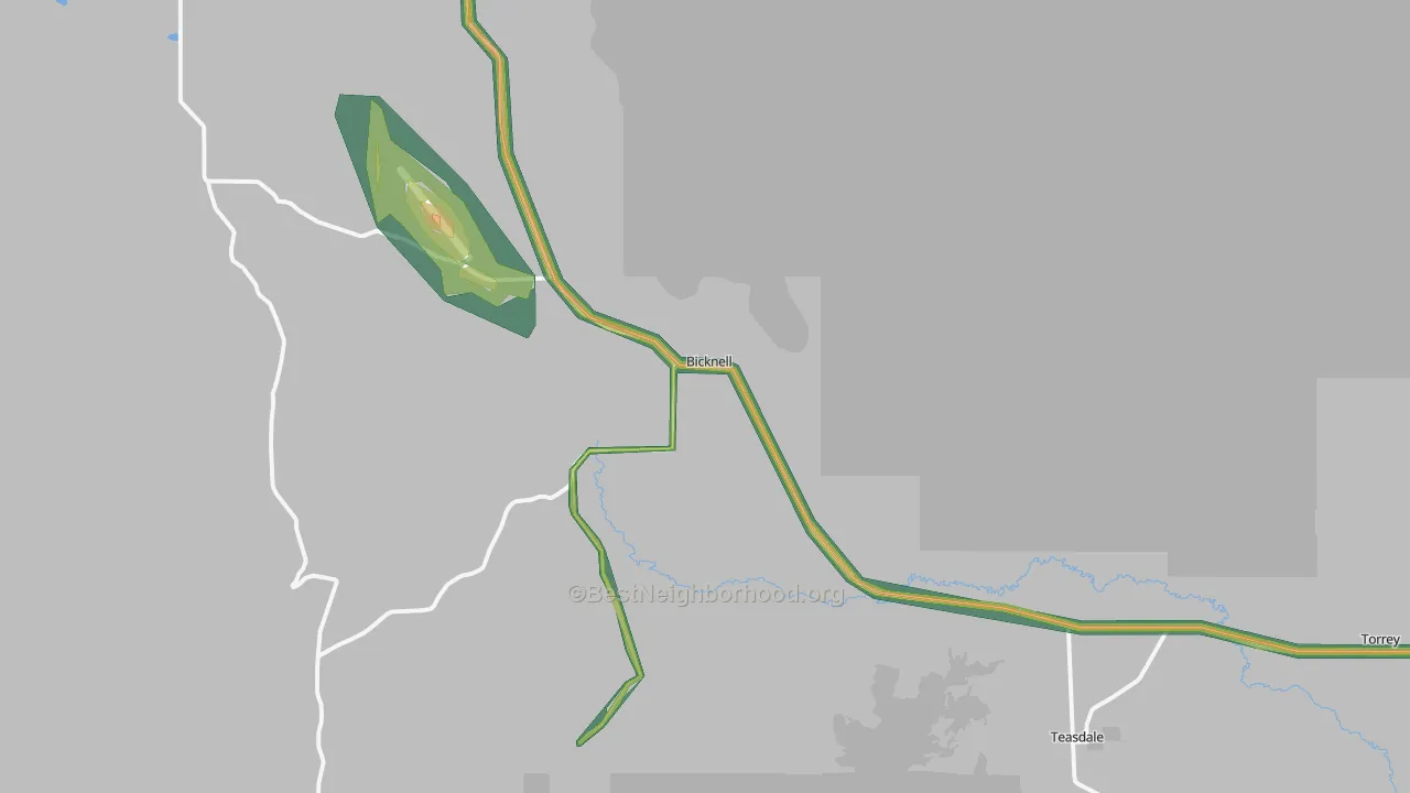 84715, UT Map of Noise Levels in 84715
