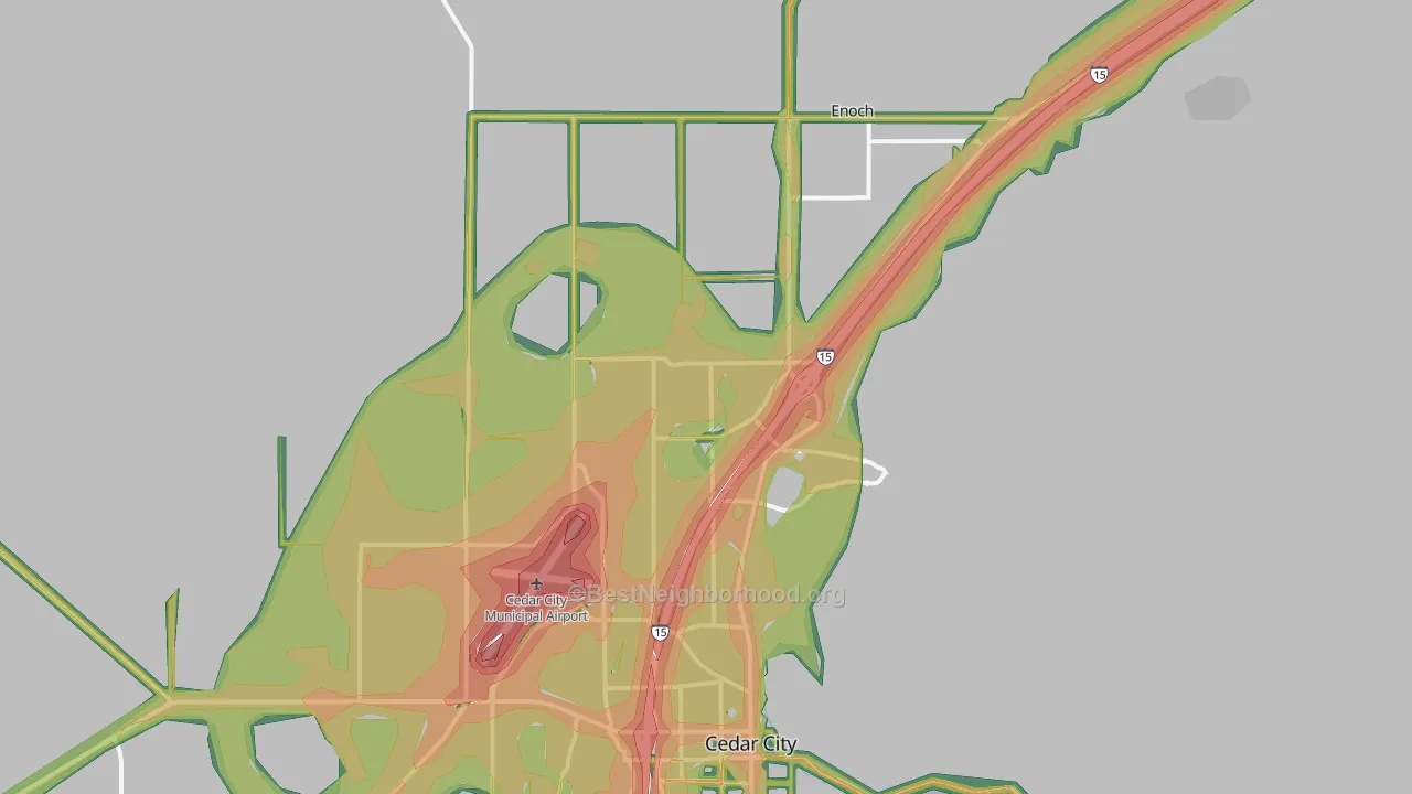 84721, UT Map of Noise Levels in 84721