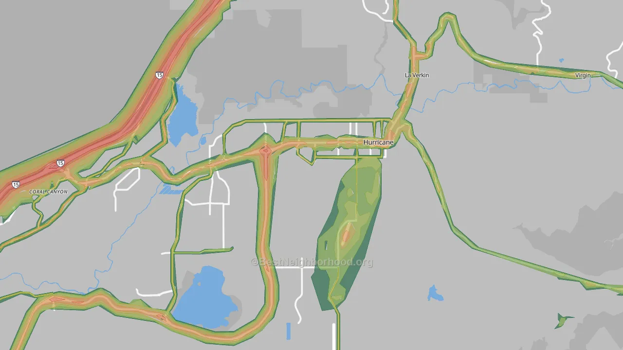 84737, UT Map of Noise Levels in 84737