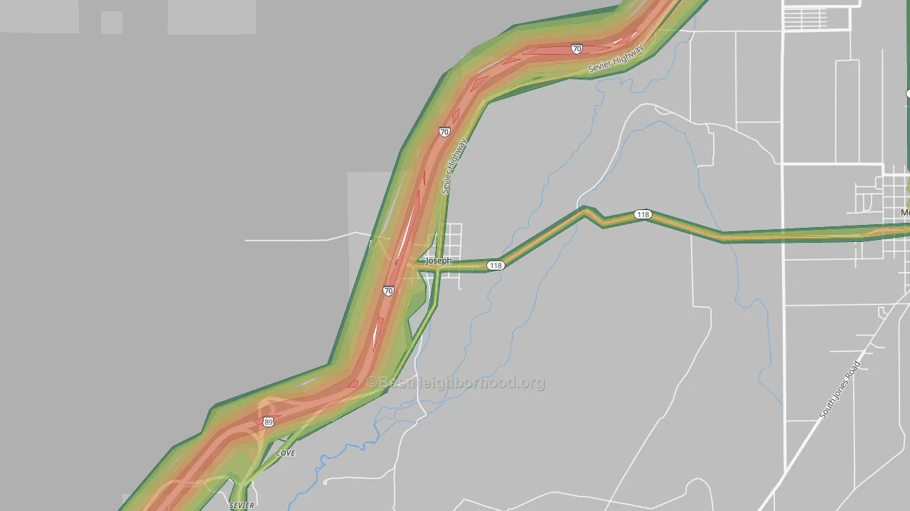 84739, UT Map of Noise Levels in 84739