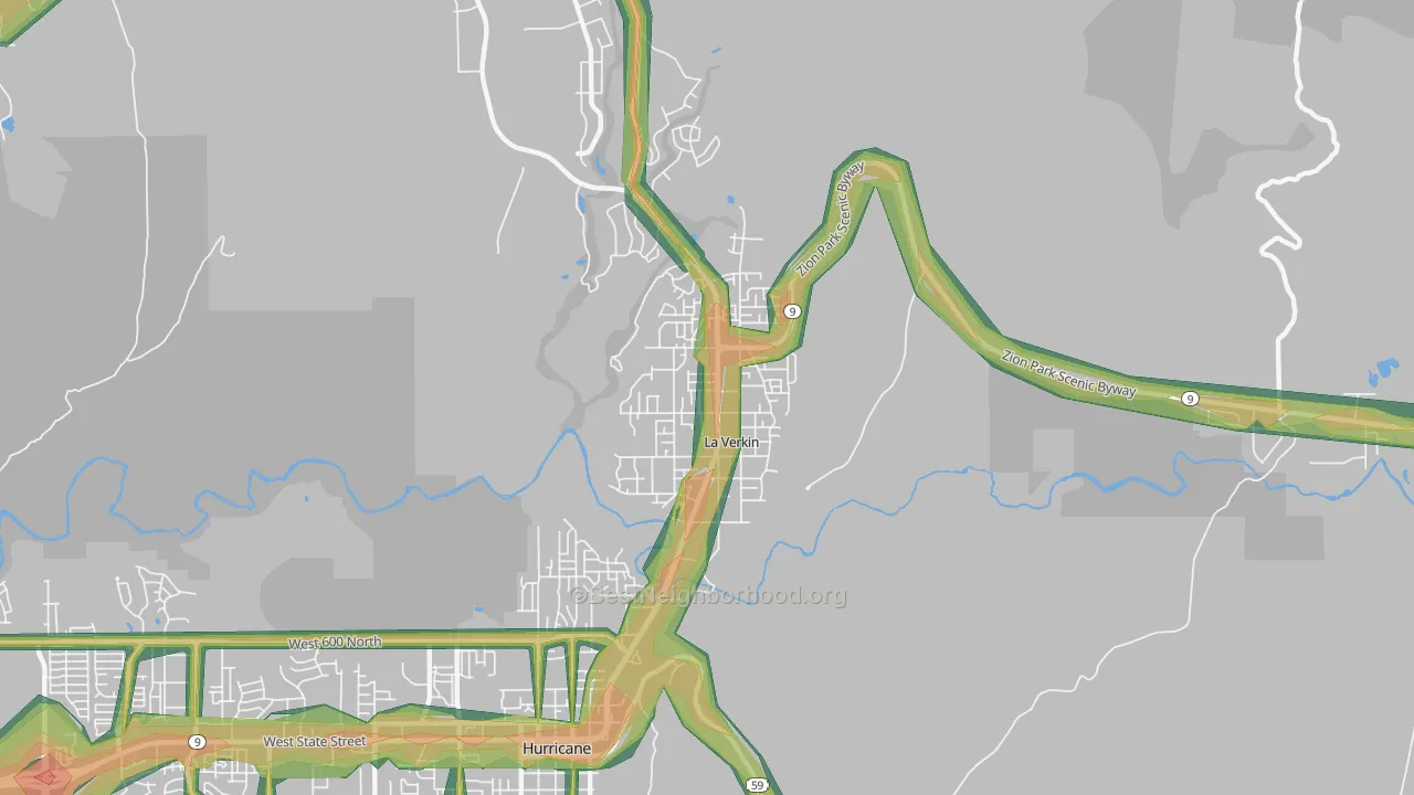 84745, UT Map of Noise Levels in 84745