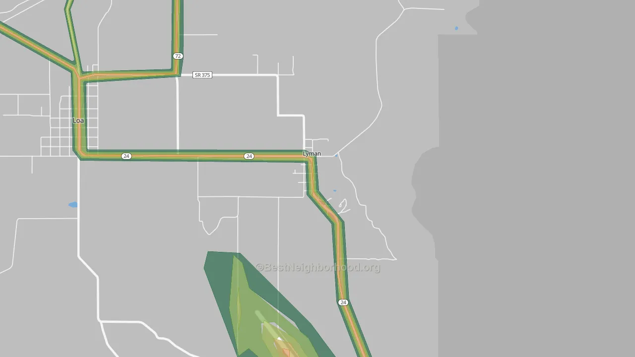 84749, UT Map of Noise Levels in 84749