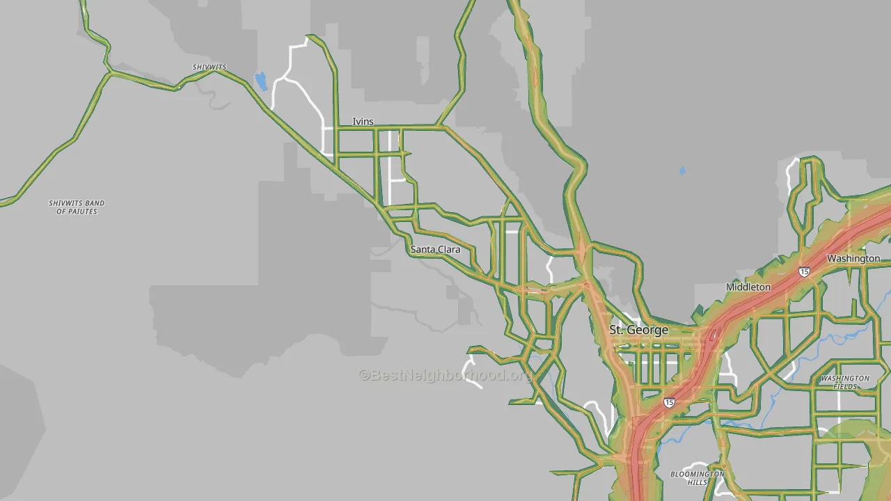 84765, UT Map of Noise Levels in 84765