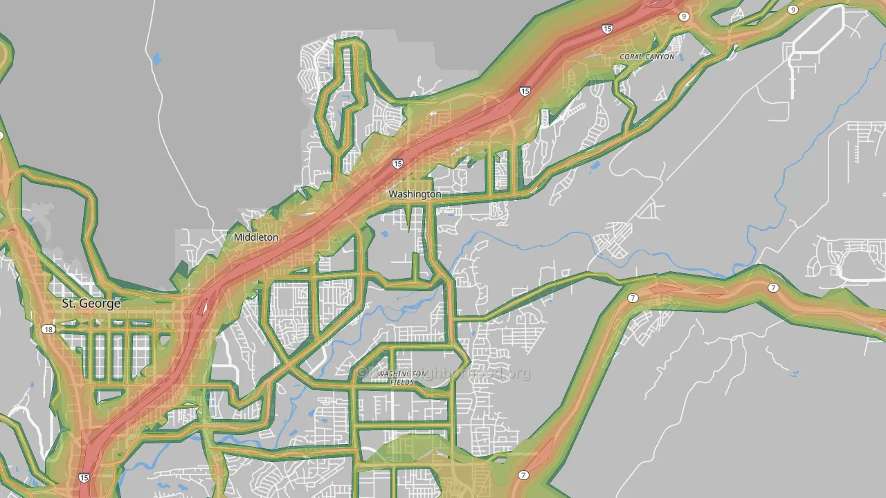 84780, UT Map of Noise Levels in 84780