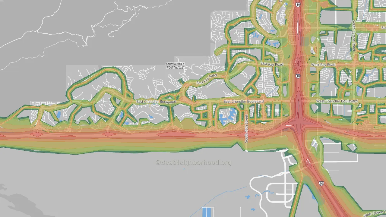 85048, AZ Map of Noise Levels in 85048