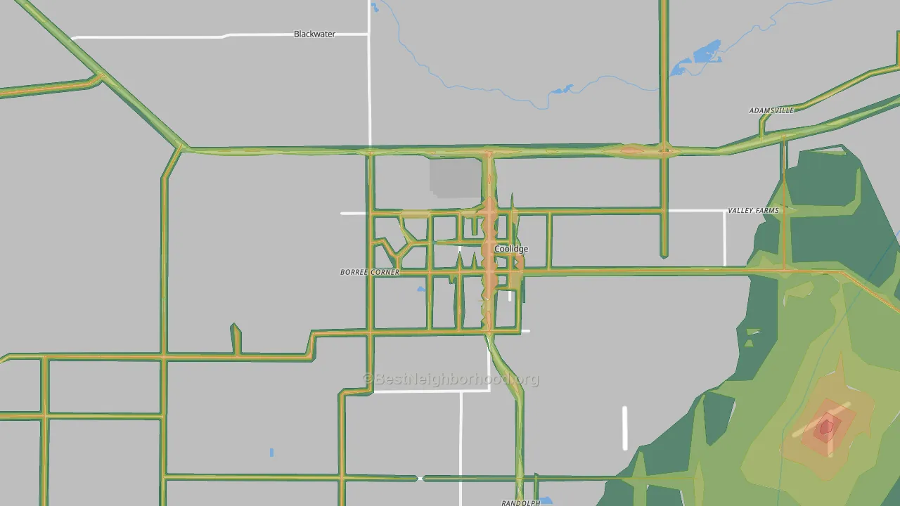 85128, AZ Map of Noise Levels in 85128