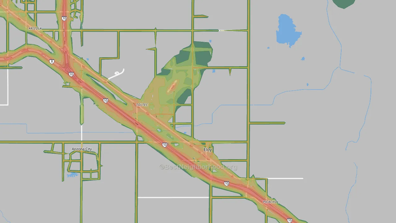 85131, AZ Map of Noise Levels in 85131