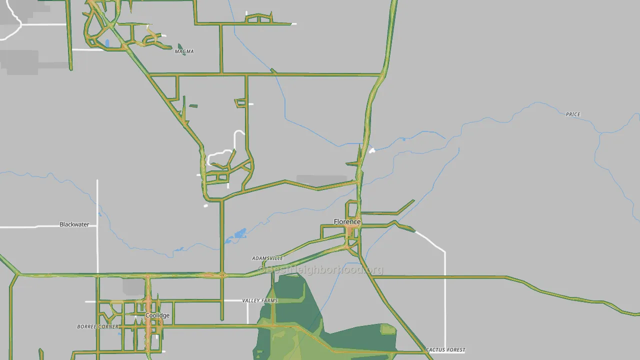 85132, AZ Map of Noise Levels in 85132