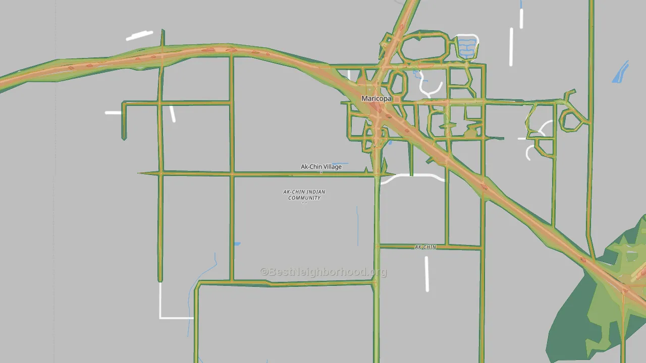 85139, AZ Map of Noise Levels in 85139