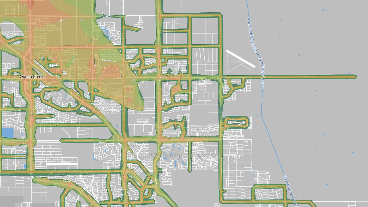 85140, AZ Map of Noise Levels in 85140