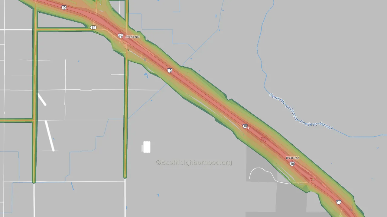 85141, AZ Map of Noise Levels in 85141