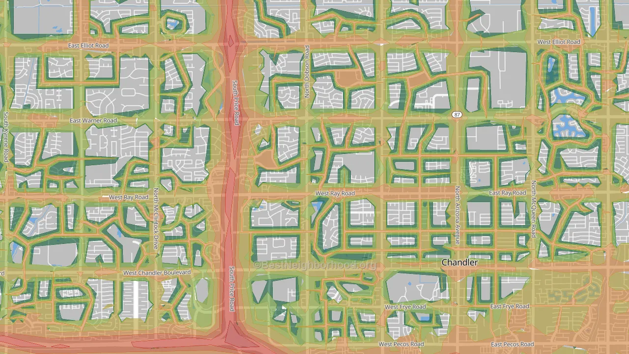 85224, AZ Map of Noise Levels in 85224