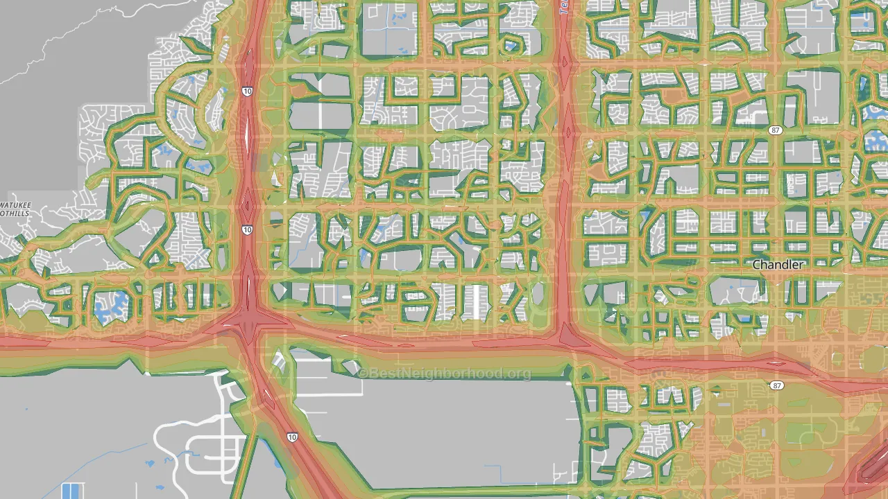 85226, AZ Map of Noise Levels in 85226