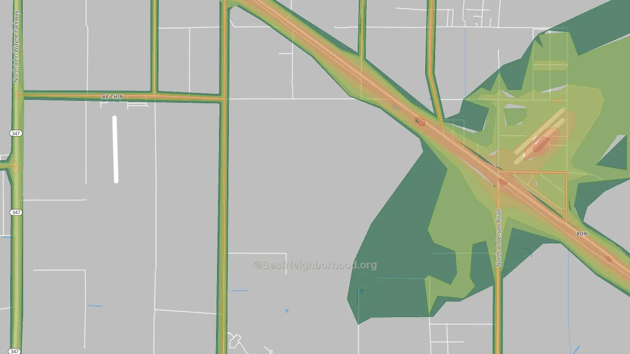 85239, AZ Map of Noise Levels in 85239