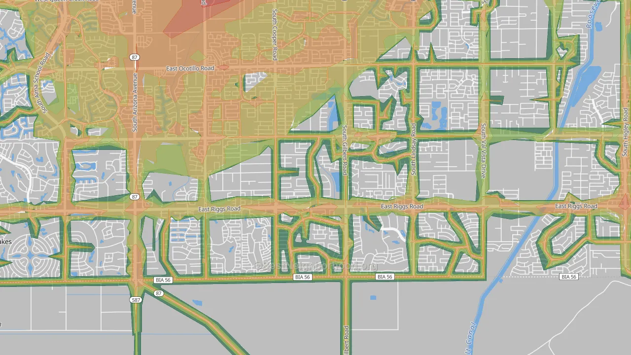 85249, AZ Map of Noise Levels in 85249