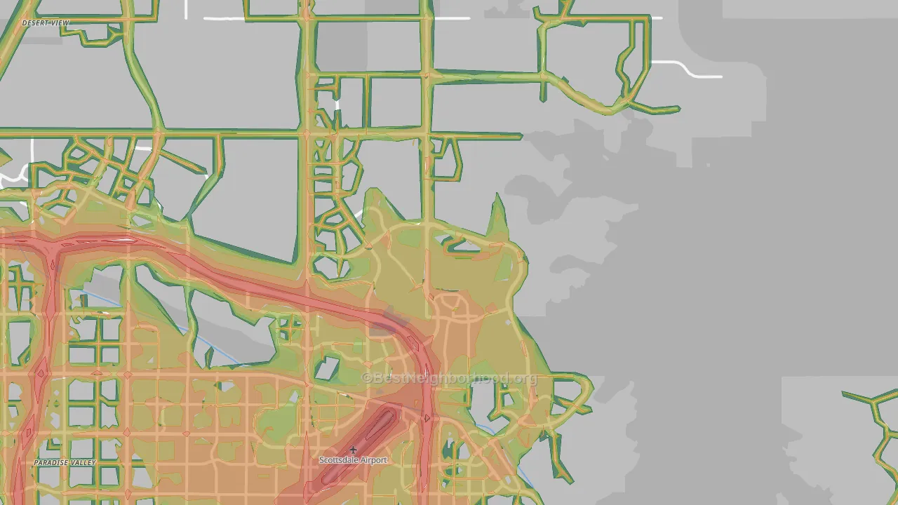 85255, AZ Map of Noise Levels in 85255