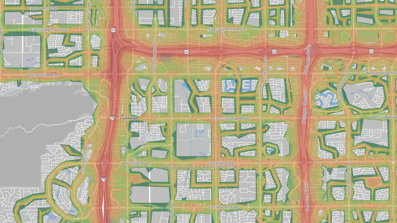 85283, AZ Map of Noise Levels in 85283