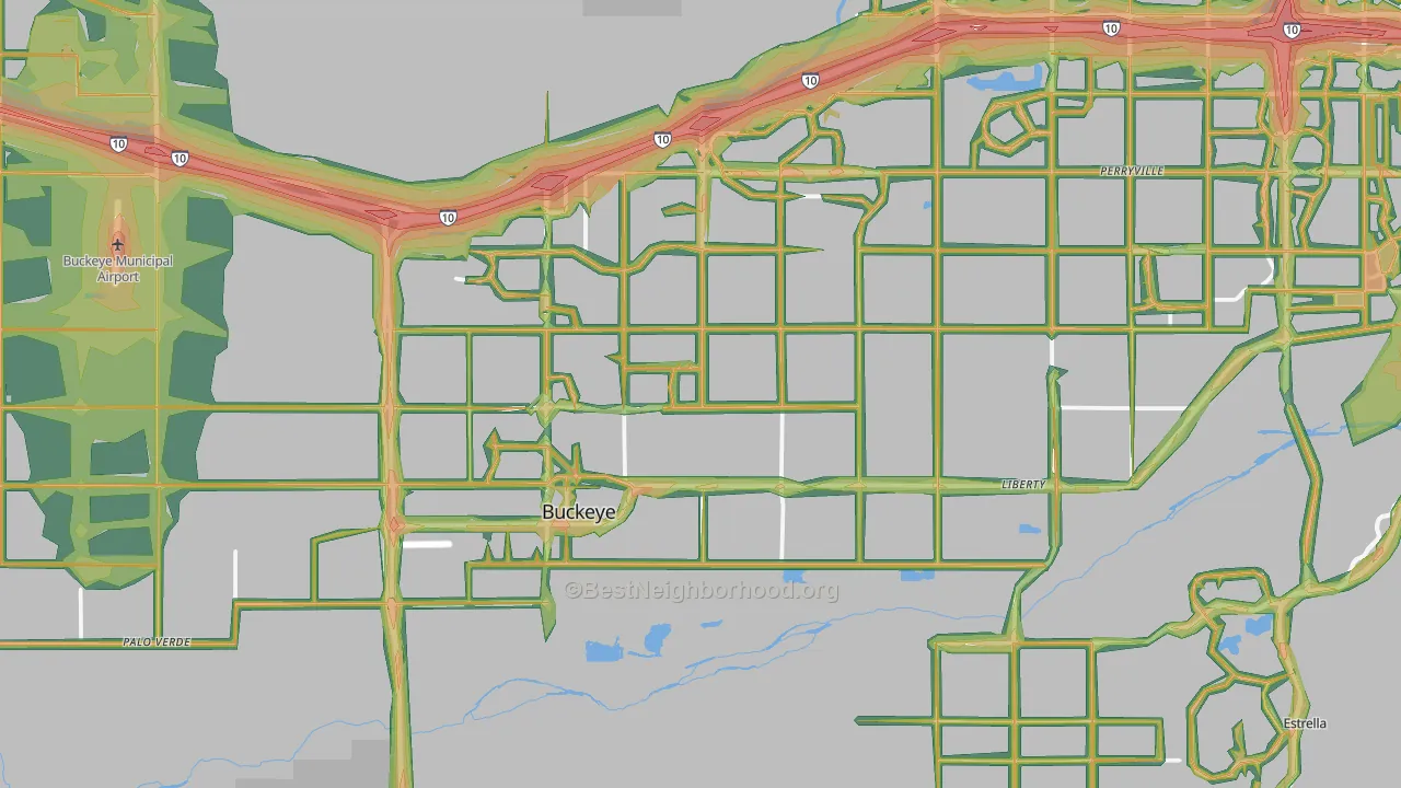 85326, AZ Map of Noise Levels in 85326